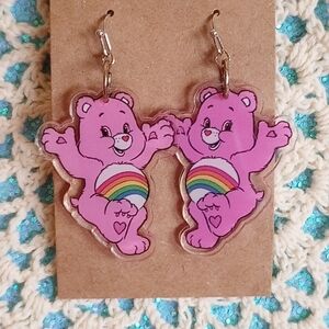 Care Bears Pink Rainbow Earrings